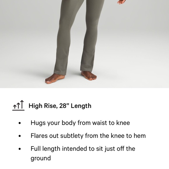 NWT Lululemon Align Mini Flare Pant 28” - Picture 6 of 6